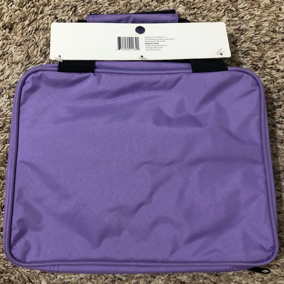NEW PURPLE Embark Large Travel Cosmetic TOILETRY BAG Handle Zipper Pocket - Picture 2 of 8